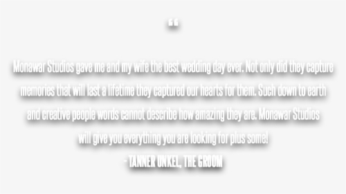 The Groom Testimonial Quote , Png Download - Black-and-white, Transparent Png, Transparent PNG