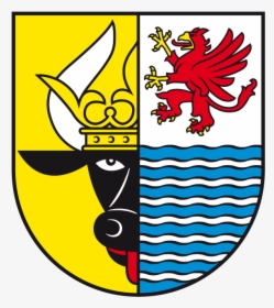 Wappen Landkreis Mecklenburgische Seenplatte - Wappen Stier Adler Wasser Mecklenburg, HD Png Download, Transparent PNG