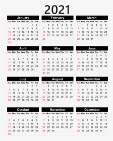 Calendar 2021 Png - Pocket Calendar 2020 Printable, Transparent Png, Transparent PNG