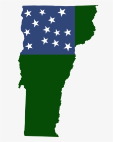Flag Map Of The Vermont Republic - Green Mountain Boys Flag, HD Png Download, Transparent PNG