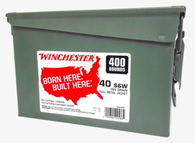 Winchester 40 S&w Ammunition Ww40c 165 Grain Full Metal - Winchester Ww12c, HD Png Download, Transparent PNG