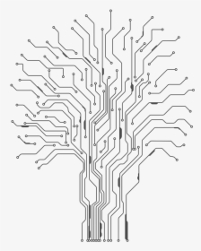 Tattoo Wiring Diagram Electrical Printed Circuit Electronics - Transparent Circuit Board Lines, HD Png Download, Transparent PNG