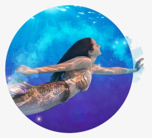 Mermaid Swimming - Underwater, HD Png Download, Transparent PNG