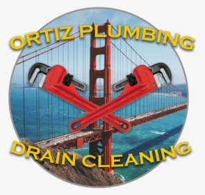 Ortiz Plumbing And Drain Cleaning Logo - Golden Gate Bridge, HD Png Download, Transparent PNG