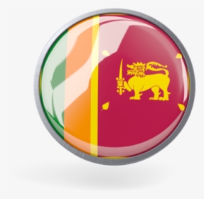 Metal Framed Round Icon - Sri Lanka Flag, HD Png Download, Transparent PNG