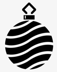 Simple Tree Bauble Silhouette - Silhouette Christmas Images Png, Transparent Png, Transparent PNG