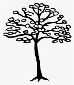 Simple Tree - Silhouette, HD Png Download, Transparent PNG