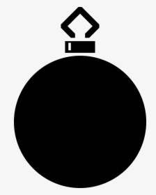 Simple Tree Bauble Silhouette - Bauble Silhouette Png, Transparent Png, Transparent PNG