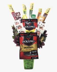 555298-v Beef Jerky Bouquet With Unique Variety Of - Gift Basket, HD Png Download, Transparent PNG