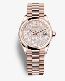 Datejust - Rolex Datejust Butterfly, HD Png Download, Transparent PNG