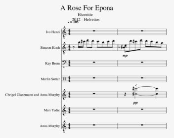 A Rose For Epona Slide, Image - Flute Sheet Music Elmo's World, HD Png Download, Transparent PNG