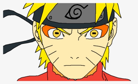 Transparent Naruto Face Png - Naruto Nine Tails Form Drawing, Png Download, Transparent PNG