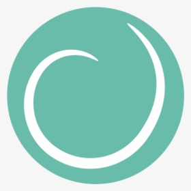 White Swirl On Teal Alt - Circle, HD Png Download, Transparent PNG