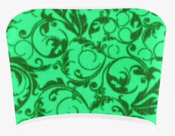 Vintage Swirls Green Bandeau Top, HD Png Download, Transparent PNG