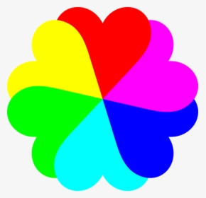 Heart,flower,leaf - Heart Color Wheel, HD Png Download, Transparent PNG