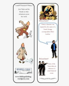 Tintin Bookmarks - Cartoon, HD Png Download, Transparent PNG