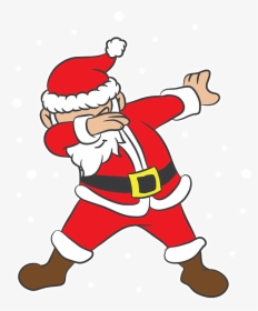 Dabbing Santa Clipart Png, Transparent Png, Transparent PNG