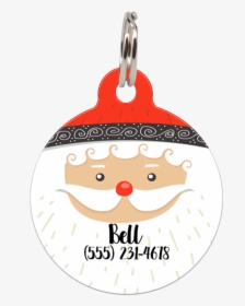 Santa Personalized Dog Id Tag For Pets   Class Lazyload - Pendant, HD Png Download, Transparent PNG