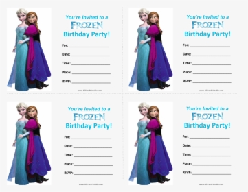 Elsa Anna Wedding Invitation Frozen Birthday - Frozen, HD Png Download, Transparent PNG