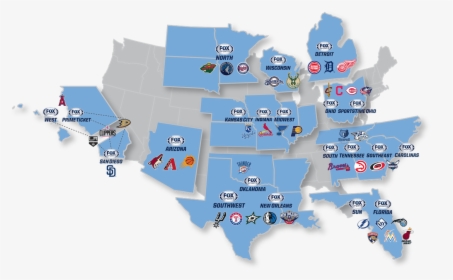 Fox Sports Rsn Map - Us Should Be Divided, HD Png Download, Transparent PNG