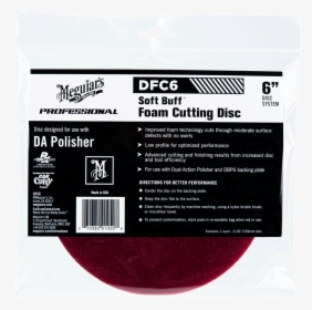 Meguiars Dfc6 Da Foam Cutting Disc - Meguiars Rotary Foam Cutting Pad, HD Png Download, Transparent PNG