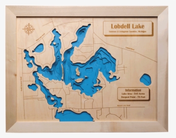 Lobdell Lake 3d Map - Silver Lake Fenton Mi Maps, HD Png Download, Transparent PNG