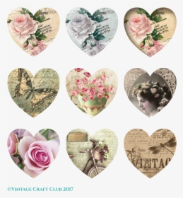 Vintage Valentine Heart Printables , Png Download - Heart, Transparent Png, Transparent PNG