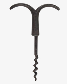 Vintage French Iron Corkscrew - Vintage Corkscrew Png Transparent, Png Download, Transparent PNG