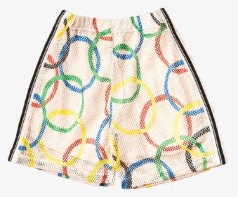 Noe And Zoe Olympic Ring Print Boys Shorts - Miniskirt, HD Png Download, Transparent PNG