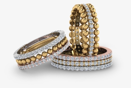 Stackable Rings And Bands - Body Jewelry, HD Png Download, Transparent PNG