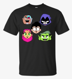 Teen Titans Faces T Shirt & Hoodie - T-shirt, HD Png Download, Transparent PNG