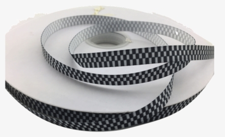 Ribbons [tag] Black And White Checker Printed Ribbons, - Circle, HD Png Download, Transparent PNG