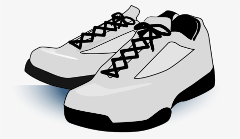 Vector Footprints Tennis Shoe - Transparent Shoe Clip Art, HD Png Download, Transparent PNG