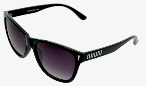Shiny Black Frame Smoke Gradient Lens - Ban Rb2132 New Wayfarer Sunglasses, HD Png Download, Transparent PNG