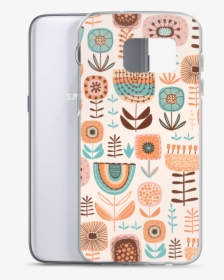 1423 Mockup Case With Phone Default Samsung Galaxy - Smartphone, HD Png Download, Transparent PNG