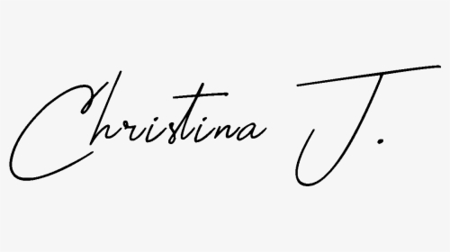 Christina Johnston Signature - Calligraphy, HD Png Download, Transparent PNG