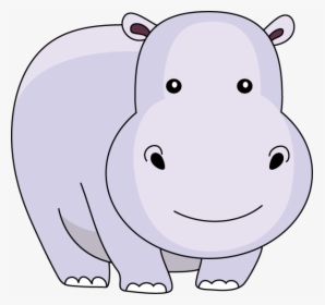 Drawing Hippopotamus Head - Cartoon, HD Png Download, Transparent PNG