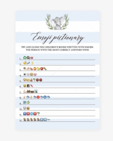 Transparent Boy Emoji Png - Emoji Baby Shower Game, Png Download, Transparent PNG