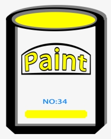 Free Paint Can Yellow No34 - Clip Art, HD Png Download, Transparent PNG