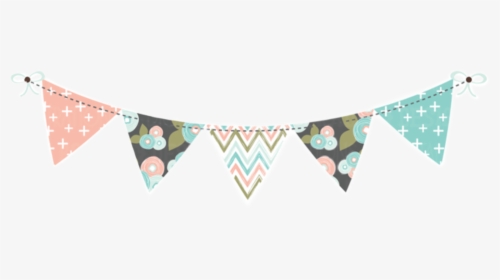#banner #pennant #garland #flags #pastel #pink #teal - Underpants, HD Png Download, Transparent PNG
