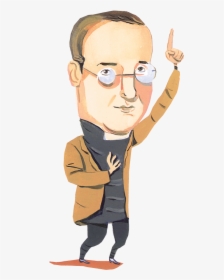 Illustration Of George Lemaitre With Finger Pointing - Cartoon, HD Png Download, Transparent PNG