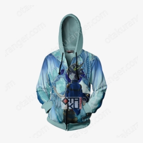 Yu Gi Oh Yusei Fudo And Stardust Dragon 3d Zip Up Hoodie - Hoodie, HD Png Download, Transparent PNG