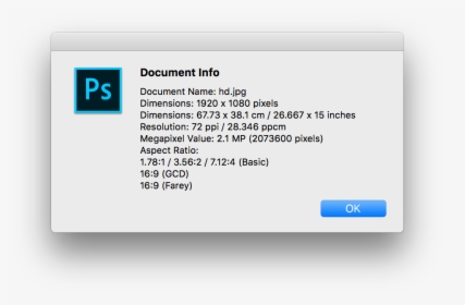 Doc Info Script - Adobe Photoshop, HD Png Download, Transparent PNG