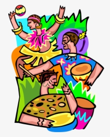 Vector Illustration Of Hawaiian Polynesian Luau Party - Imagens Png Havaiana Festa, Transparent Png, Transparent PNG