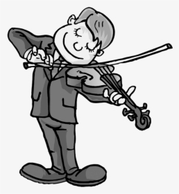 Practice The Violin Coloring Clipart , Png Download - Practice The Violin Drawing, Transparent Png, Transparent PNG