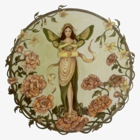 Joanne Mcguire Battiste Butterfly Fairy Lady Bearing - Angel, HD Png Download, Transparent PNG