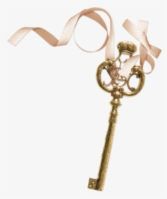 #key #ribbon #scrapbook #steampunk - Key, HD Png Download, Transparent PNG