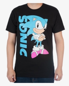 Black Sonic The Hedgehog T-shirt - Sonic T Shirt, HD Png Download, Transparent PNG