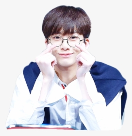 Monsta X Hyungwon With Glasses, HD Png Download, Transparent PNG