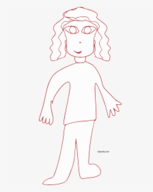 Basic Draw Girl Clipart Png - Illustration, Transparent Png, Transparent PNG